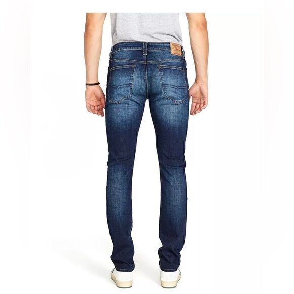 New BUFFALO DAVID BITTON Men's Blue, Indigo Jeans Slim Ash Stretch Fit 38W/30L - Picture 4 of 7
